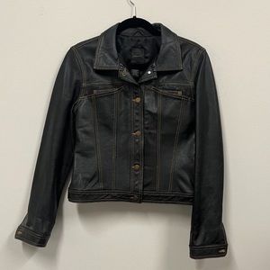 BCBGMaxAzria Vintage Leather Jacket